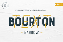60% OFF Bourton Text Narrow Typeface