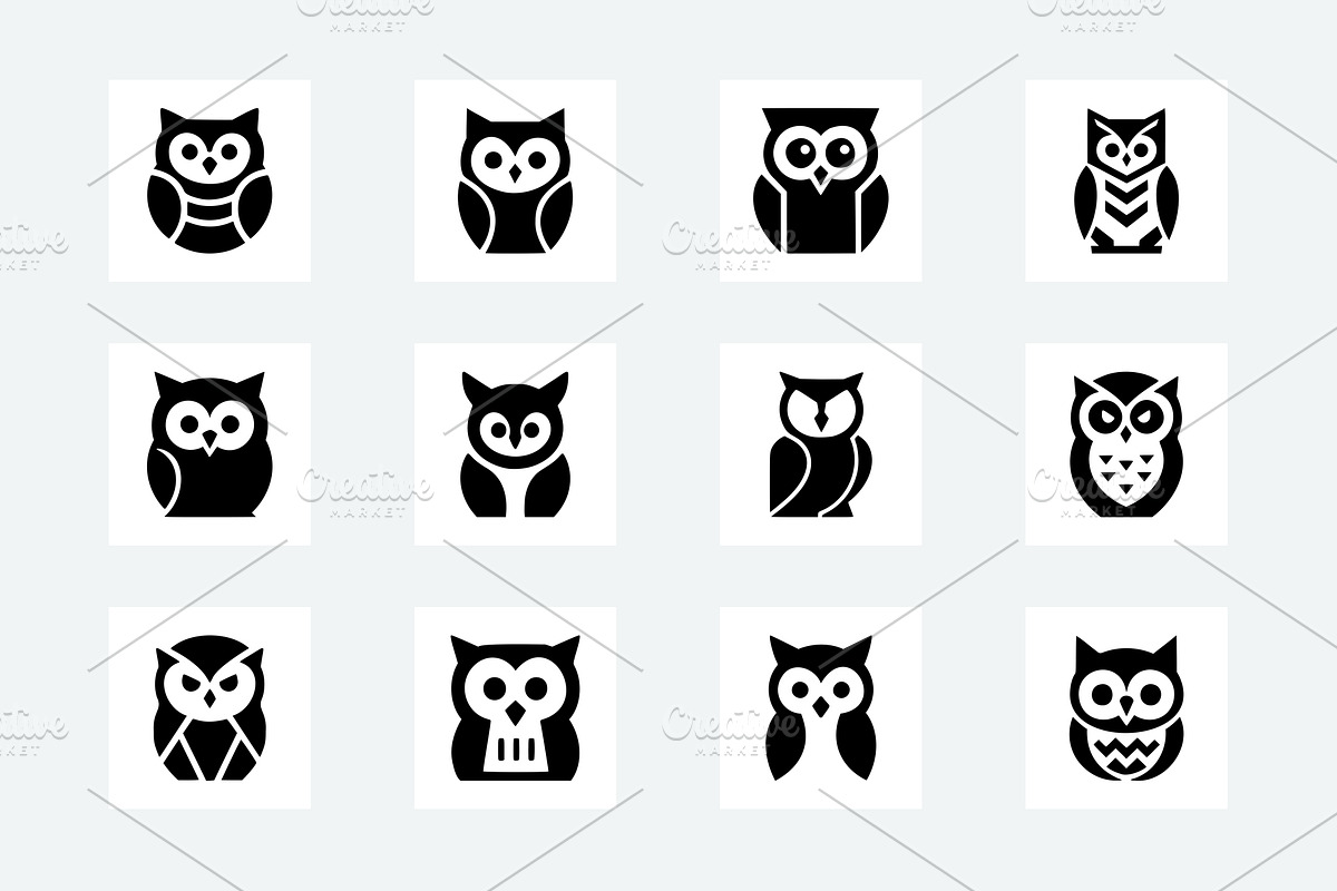 35 Owl Icon Pack, an Animal Illustration by Vectorium Studio (Photo 1 of 6)