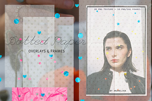 Polka Dot Frames & Tissue Paper, a Texture Graphic by Anzhelika