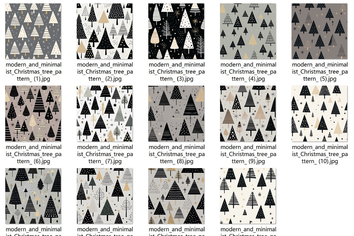14 seamless minimalism Christmas, a Pattern Graphic by ARTOZEN DIGITAL (Photo 14 of 14)