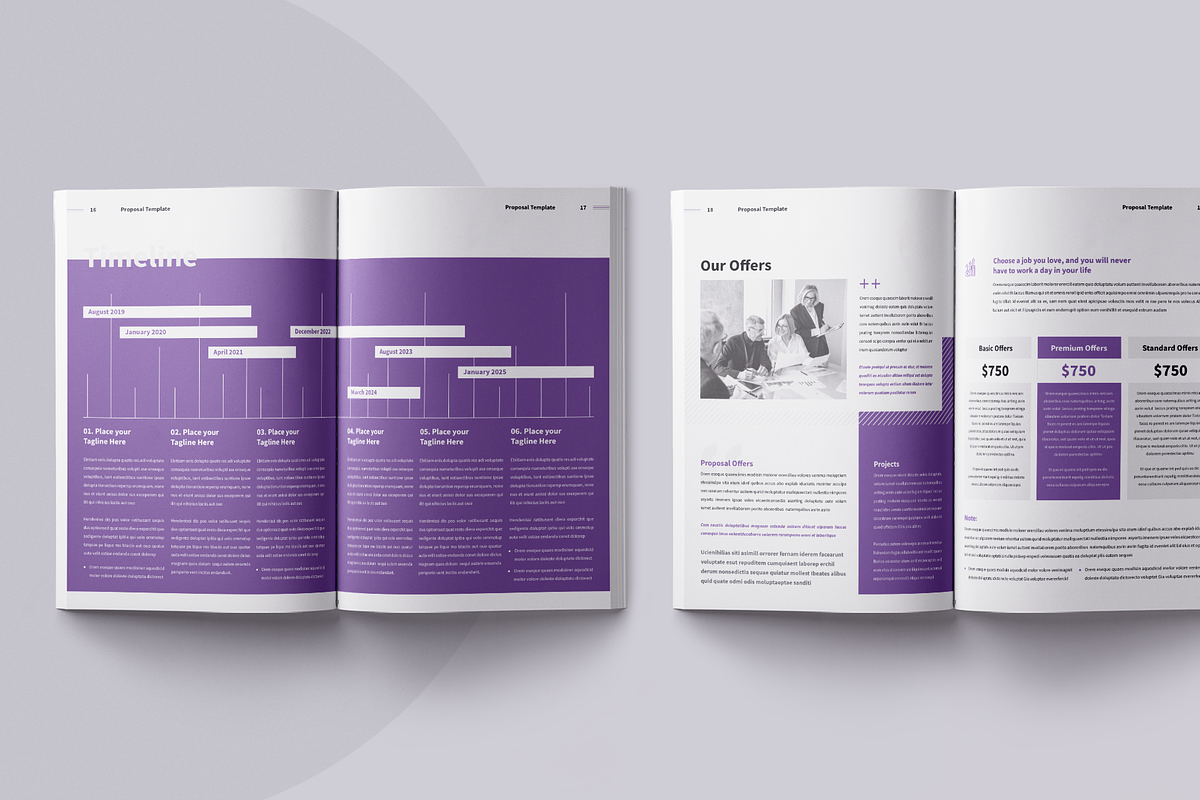 Proposal | Canva, Word, PPTX, PSD, a Brochure Template by ArtisticLand (Photo 5 of 9)