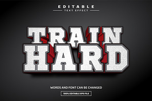 Gym 3D Editable Text Effect