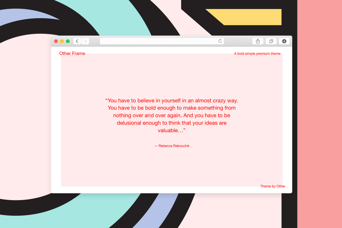 Other Frame, a Websites & App Template by Other Themes (Photo 4 of 4)