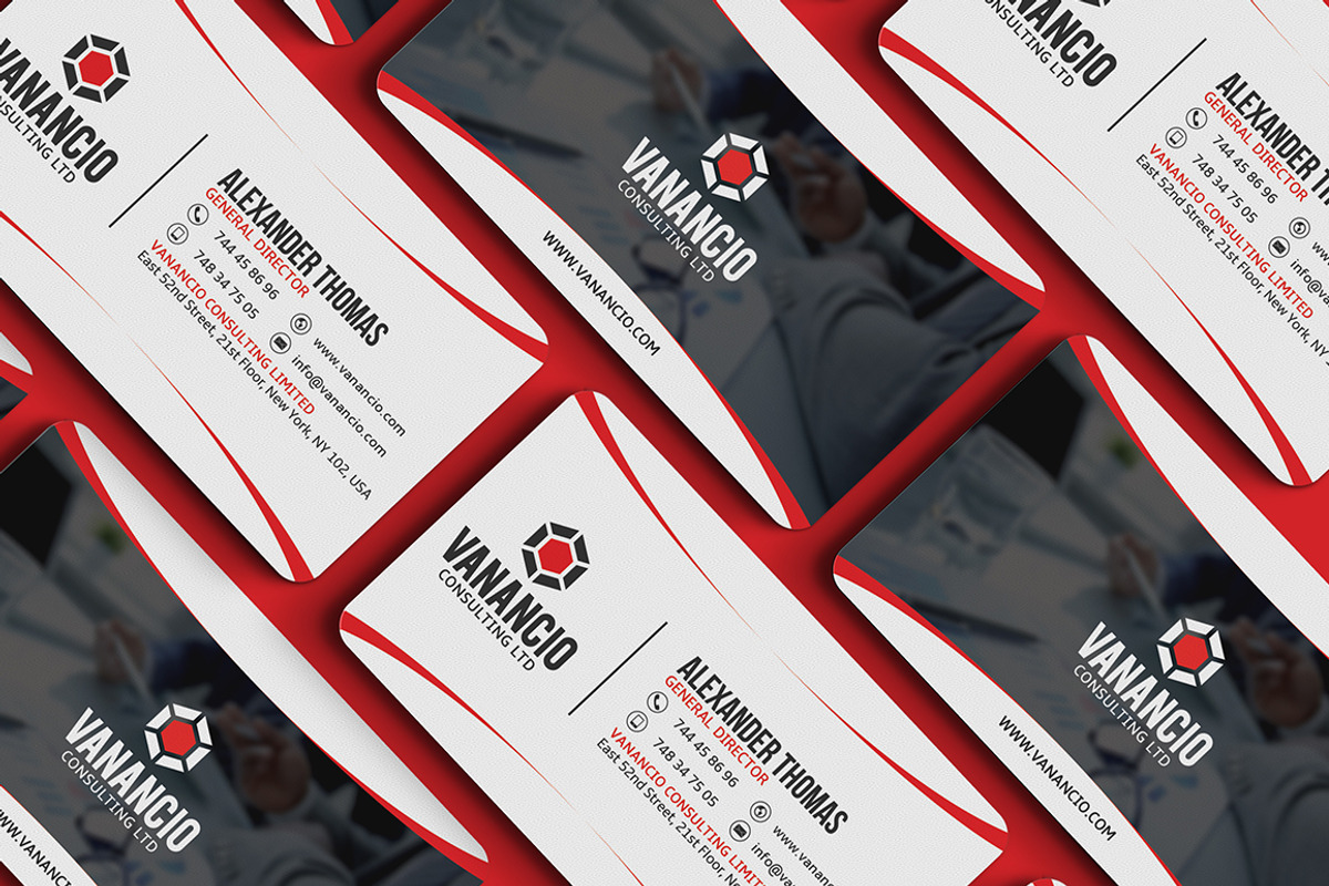 Modern Corporate Business Card, a Business Card Template by Marvel (Photo 3 of 5)