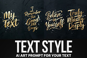 Ideogram Text Style AI Art Prompt, an Illustration by Sevenstyles (Thumbnail 1 of 2)