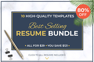 Best Selling RESUME BUNDLE / CV