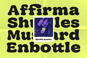 Shuffle Breaks - Retro Display Font, a Serif Font by Inviline.co (Thumbnail 6 of 10)