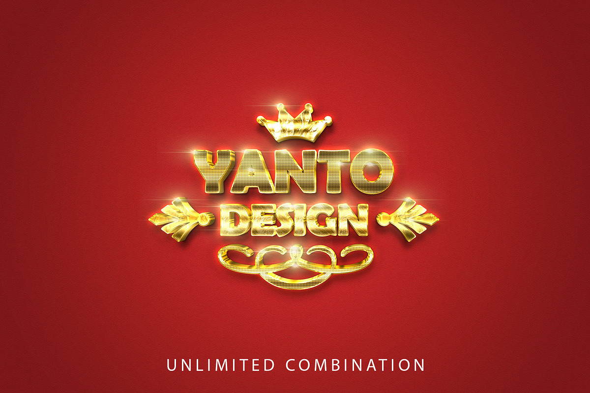 3D Gold Text Effect preview 6