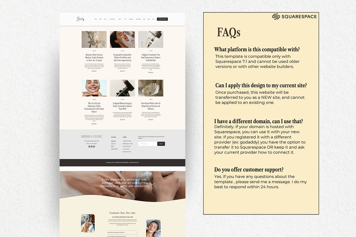 Medspa Aesthetician Website Design, a Squarespace Template by HAYAG Creatives (Photo 9 of 9)