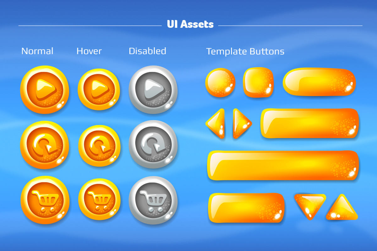 FIESTA GAME UI KIT, an UI Kit Template by ToozDesign (Photo 5 of 9)