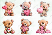 Whimsical Valentine Cute Teddy, an Illustration by Creative Art (Thumbnail 2 of 9)