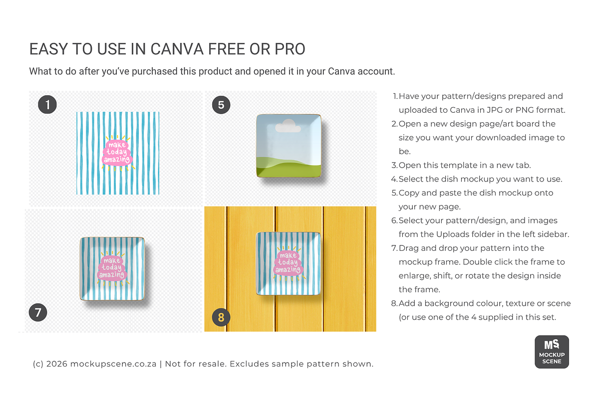 Ceramic Jewelry Dish Canva Mockup, a Household Mockup by Mockup Scene (Photo 8 of 12)