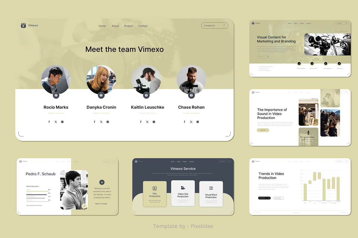 Video Production Company PowerPoint, a Presentation Template by Pixslides (Photo 3 of 4)