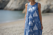 Sleeveless Summer Maxi Dress Mockup, a Shirt Mockup by 1001 mockups (Thumbnail 9 of 9)