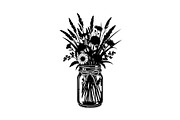 Wildflower Mason Jar SVG Bundle, an Illustration by Designs_River (Thumbnail 19 of 31)
