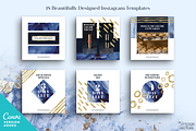 INDIGO Instagram Template Set, a Social Media Template by Vintage To Vectors (Thumbnail 2 of 5)