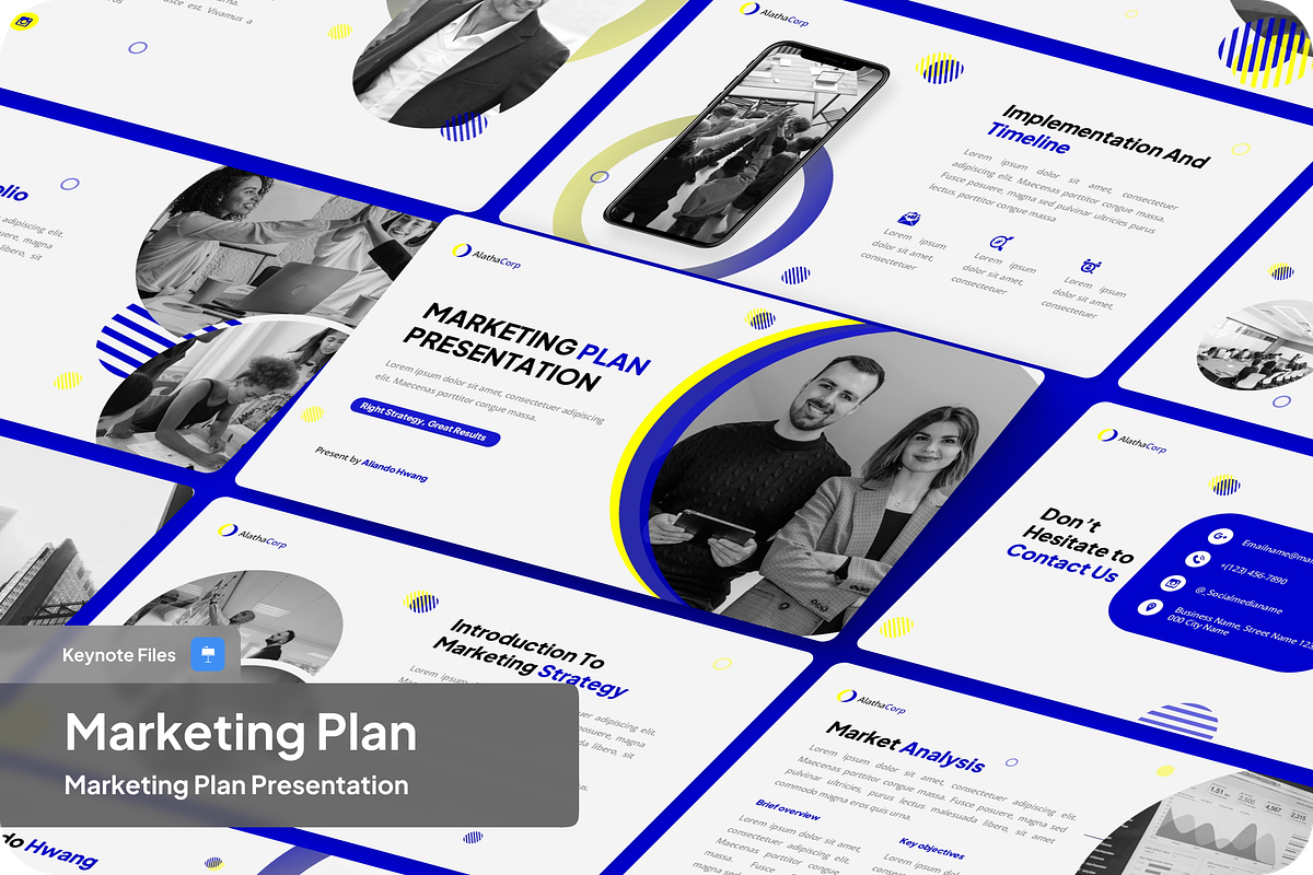 Marketing Plan Presentation, a Presentation Template by SquidPixey (Photo 1 of 6)