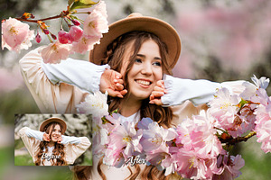 63 Spring Blossom Photo Overlays