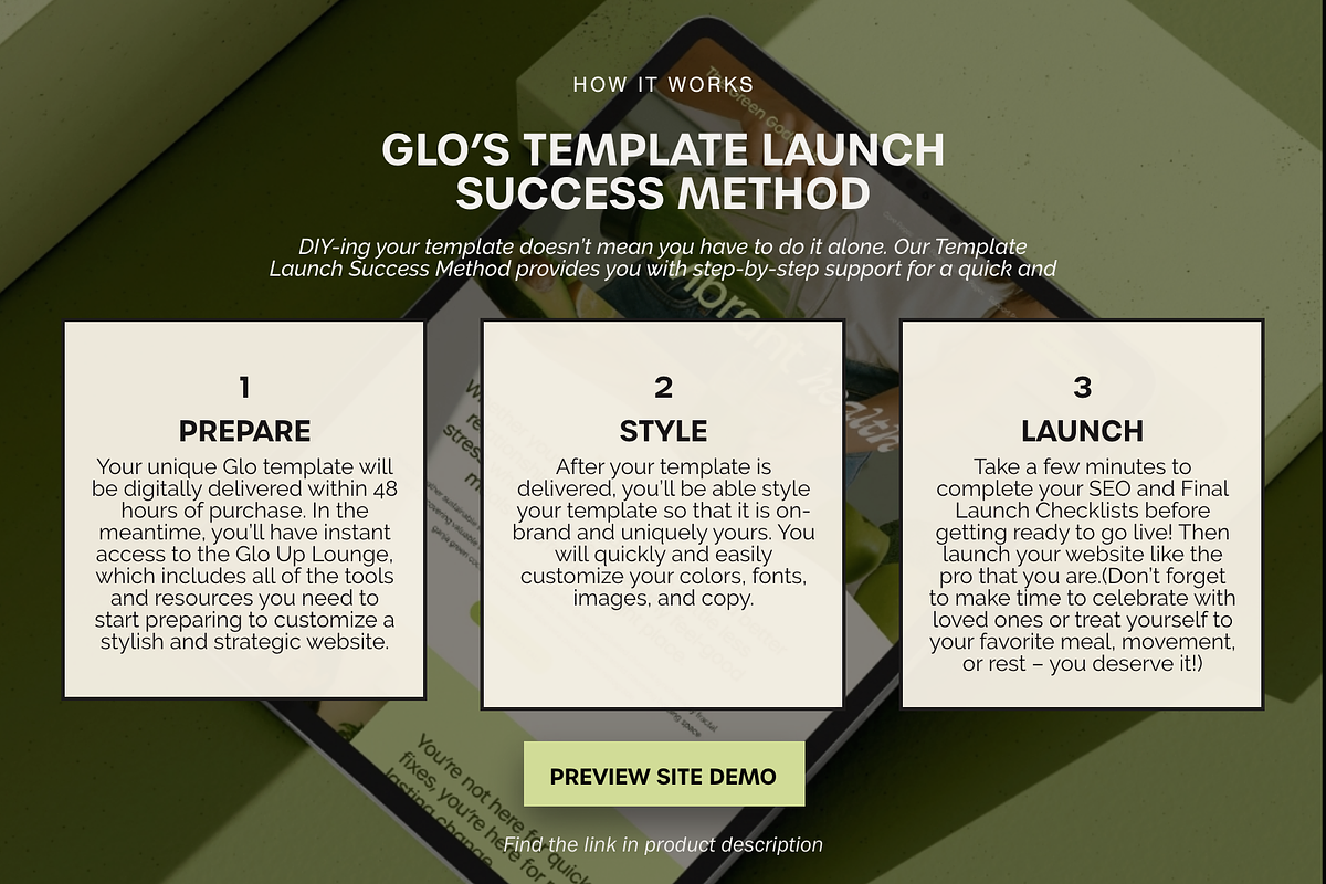 Squarespace Website Template preview 8