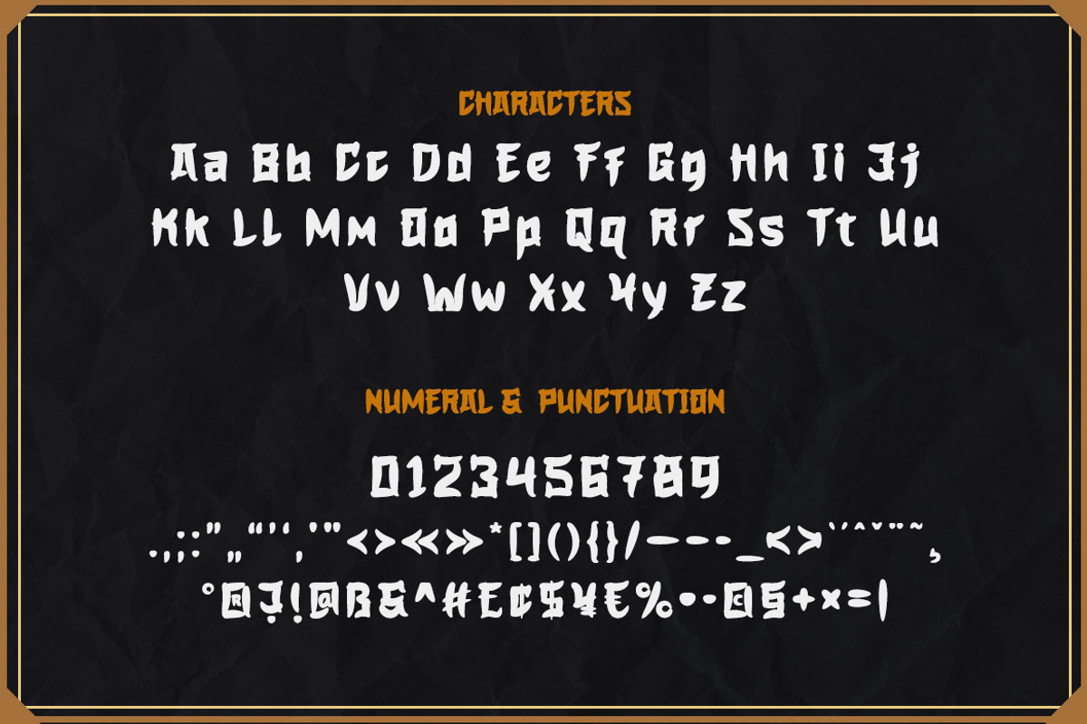 HOGATA - Japanese style font, a Font by twinstd (Photo 9 of 10)