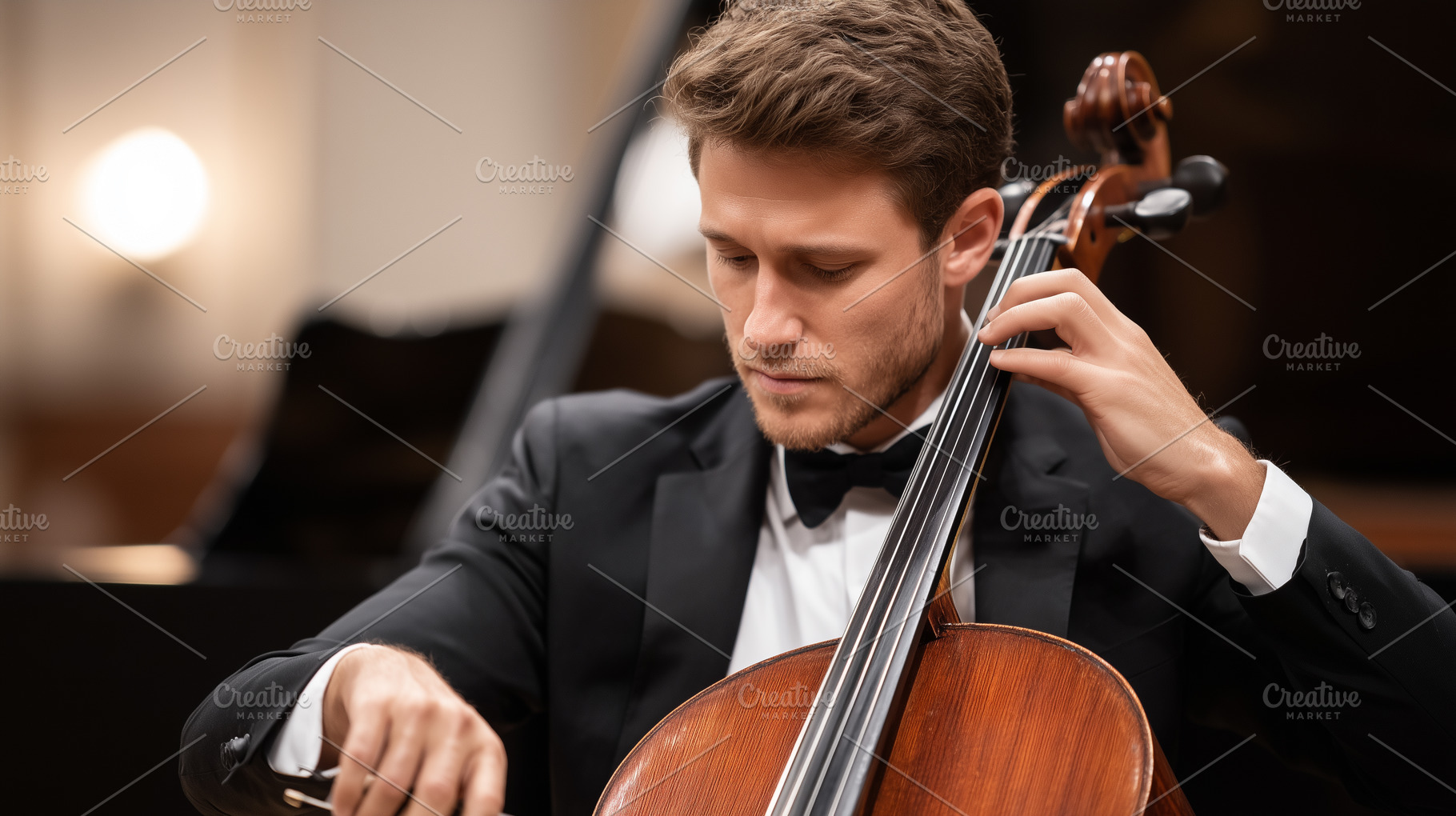 Professional cellist performing on, an Arts & Entertainment Photo by MistyDay