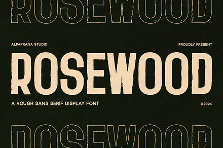 Rosewood - Sans Serif Font, a Sans Serif Font by Alpaprana
