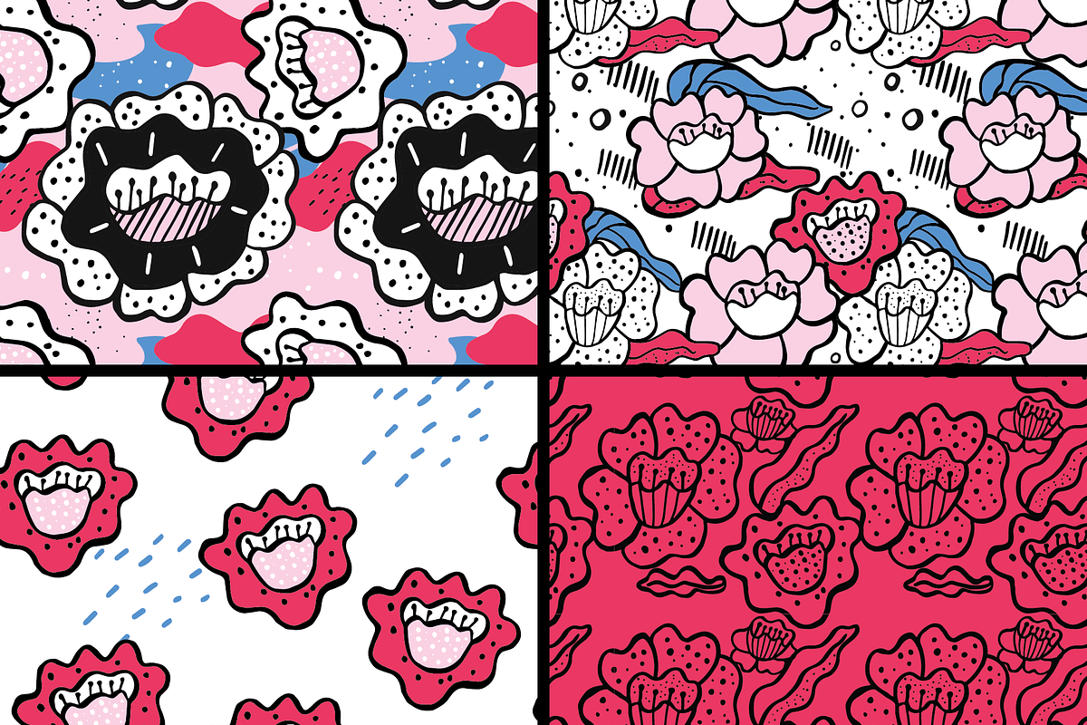 Funky Florals, a Pattern Graphic by Suphansa (Photo 8 of 10)