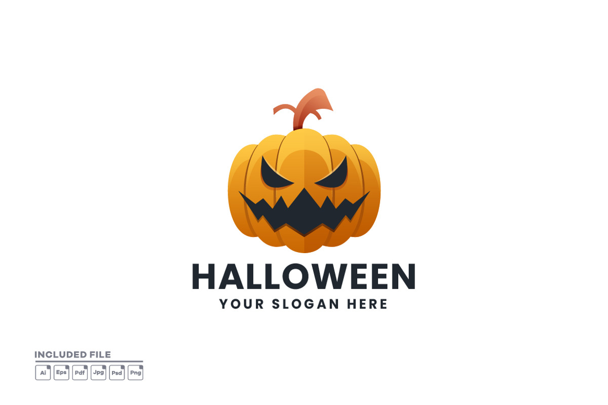Pumpkin Halloween Illustration Logo, a Branding & Logo Template by yuanesei