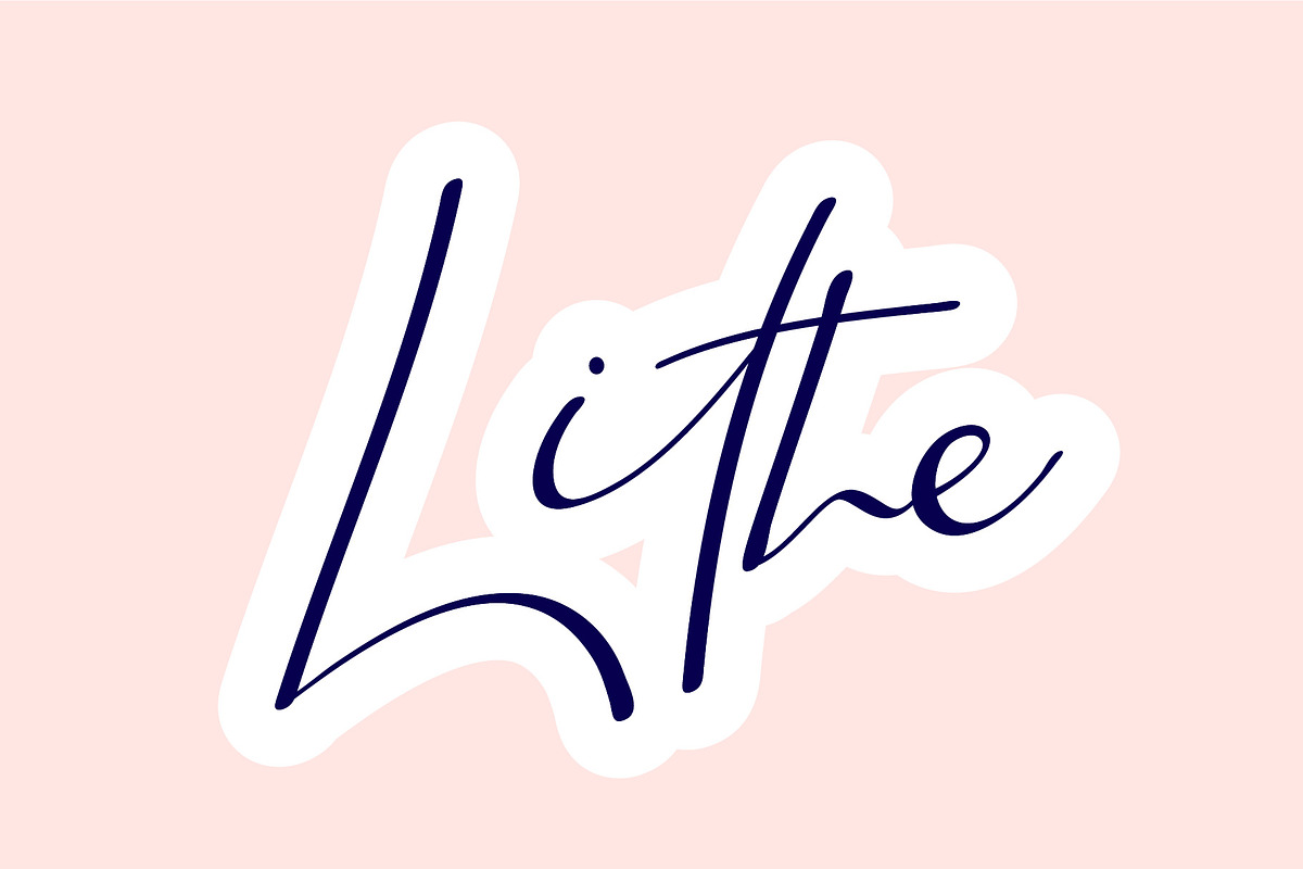 Lithe - Handwritten Font, a Script Font by Fonteca