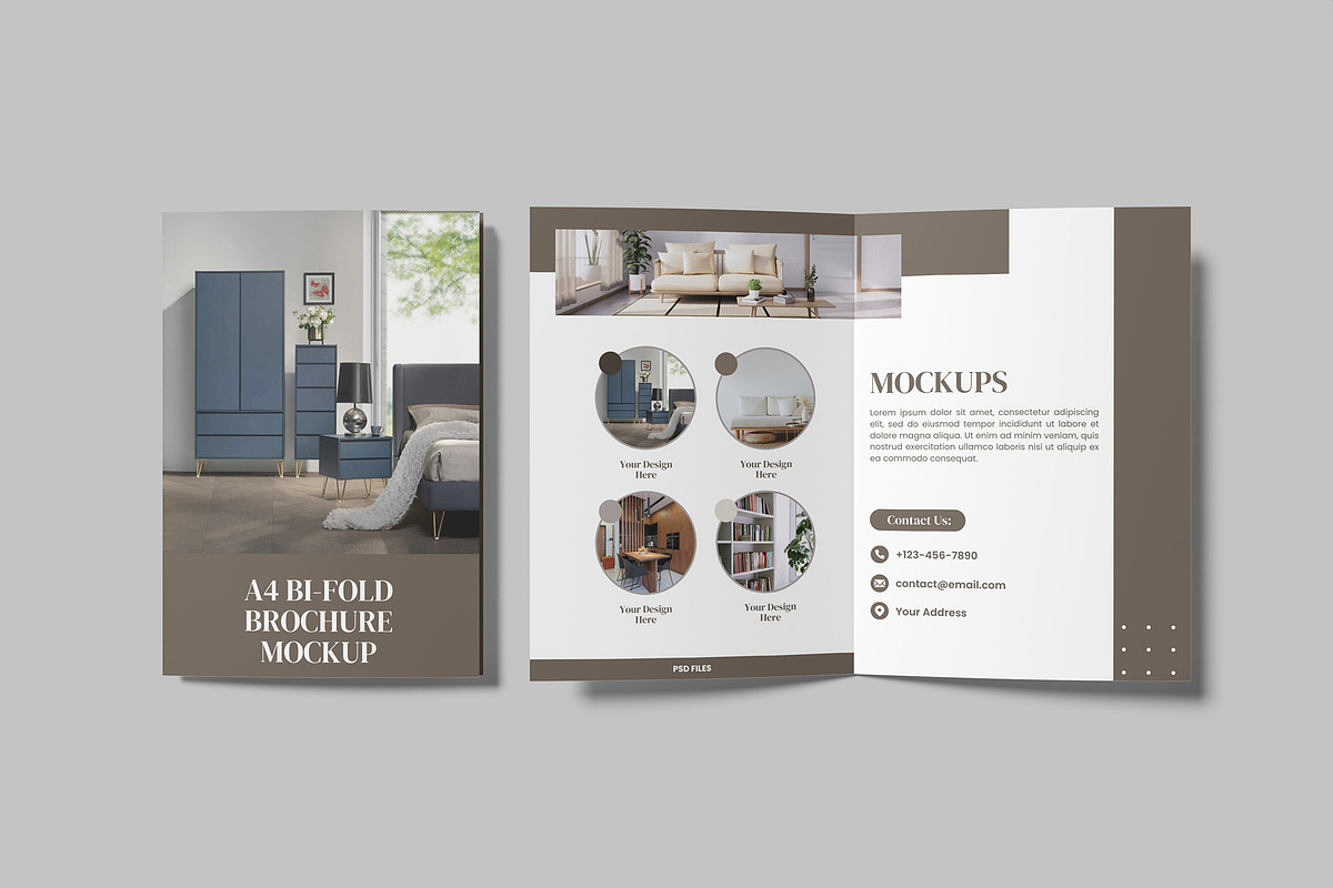 A4 Bifold Brochure Mockup, a Brochure Template by Graphiculon (Photo 10 of 11)