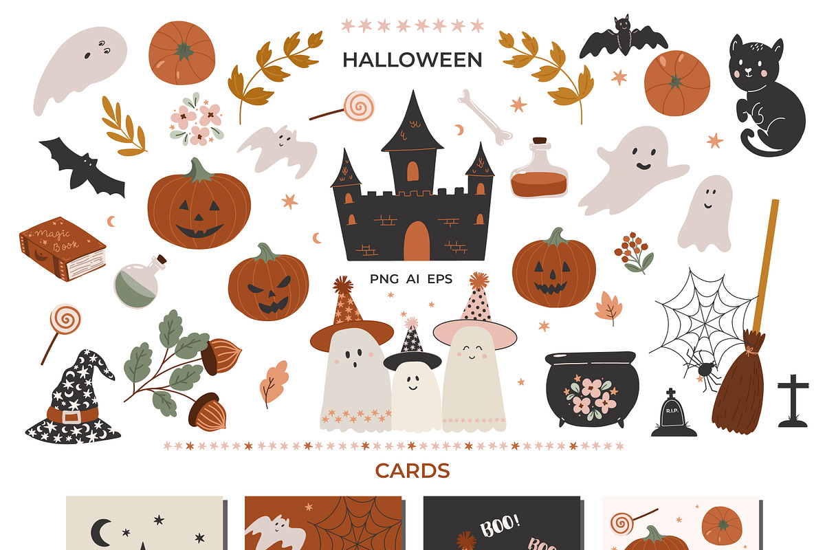 Halloween, Thanksgiving, Christmas, a Graphic by Cozy pattern shop (Photo 2 of 11)