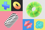 Playful Abstract 3D Shapes, a Graphic by LarysaZabrotskaya (Thumbnail 7 of 10)