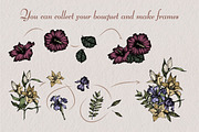 Digital Vintage Flowers, a Decorative Illustration by Onceli*art (Thumbnail 8 of 14)