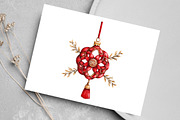 Watercolor Christmas Chinoiserie, an Illustration by Canvas Craft (Thumbnail 6 of 8)