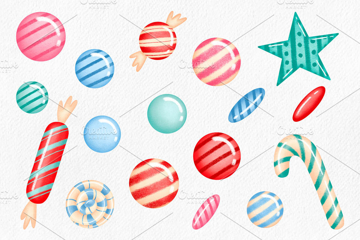 Christmas Gingerbread Houses Clipart, an Illustration by BonbonnyDesigns (Photo 3 of 4)
