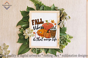 Fall Vibes And That Nurse Life PNG, an Illustration by DiamondShop (Thumbnail 7 of 7)