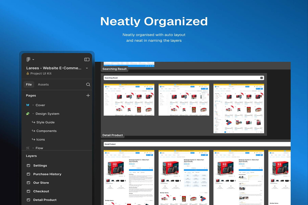 Website E-commerce UI kit, an UI Kit Template by Creative Perspective (Photo 4 of 8)
