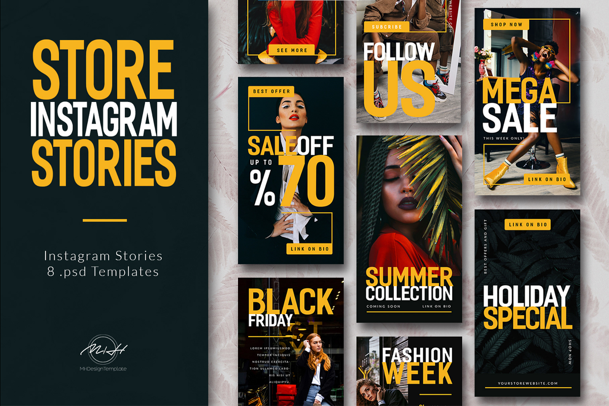Fashion Instagram Stories Template, a Social Media Template by MH Design Template (Photo 1 of 6)
