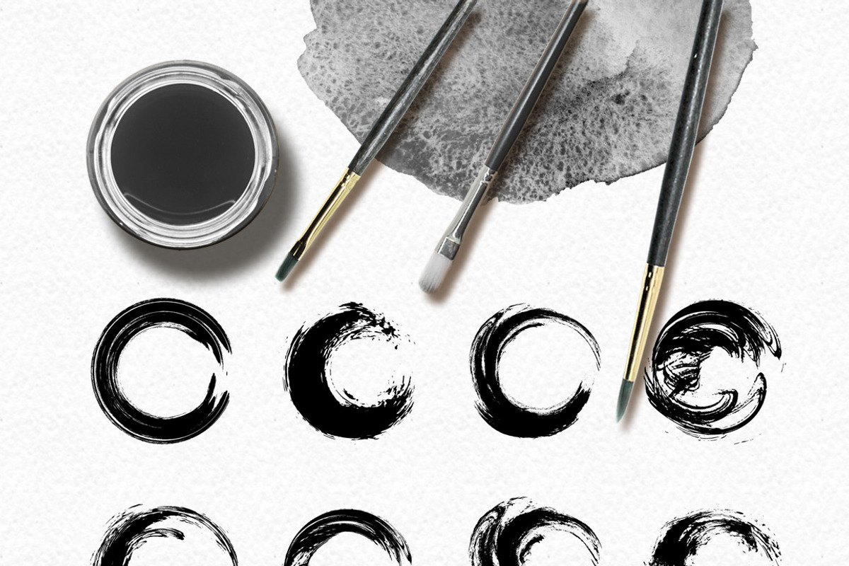 Grunge Brush Shapes, an Object Graphic by Pink Ocean (Photo 2 of 6)