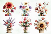 Whimsical Easter Flowers Png Clipart, an Illustration by Creative Art (Thumbnail 4 of 8)