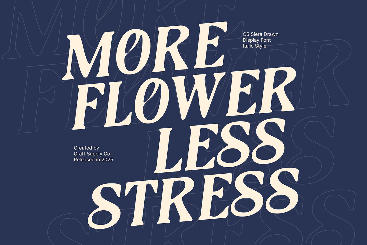 CS Siera Drawn, a Serif Font by Craft Supply Co. (Photo 6 of 8)