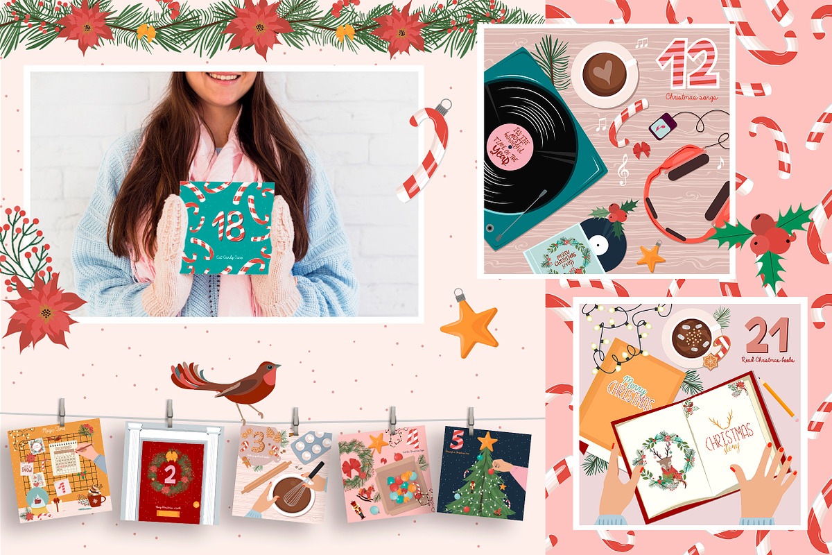 Christmas Advent Calendar, a Seasonal Illustration by Mio Buono (Photo 7 of 11)