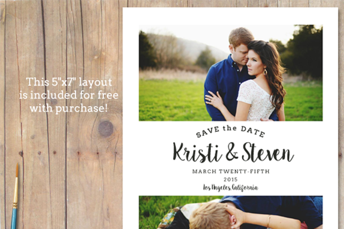 Save The Date Card Overlay Templates, an Invitation Template by cardcandy (Photo 2 of 5)