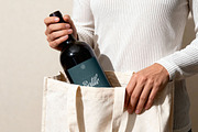 Red Wine Bottle Mockup, a Product Mockup by Design Squad (Thumbnail 1 of 4)