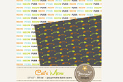 Cat's Meow Digital Paper & Clipart, a Pattern Graphic by JennyL Designs (Thumbnail 2 of 4)