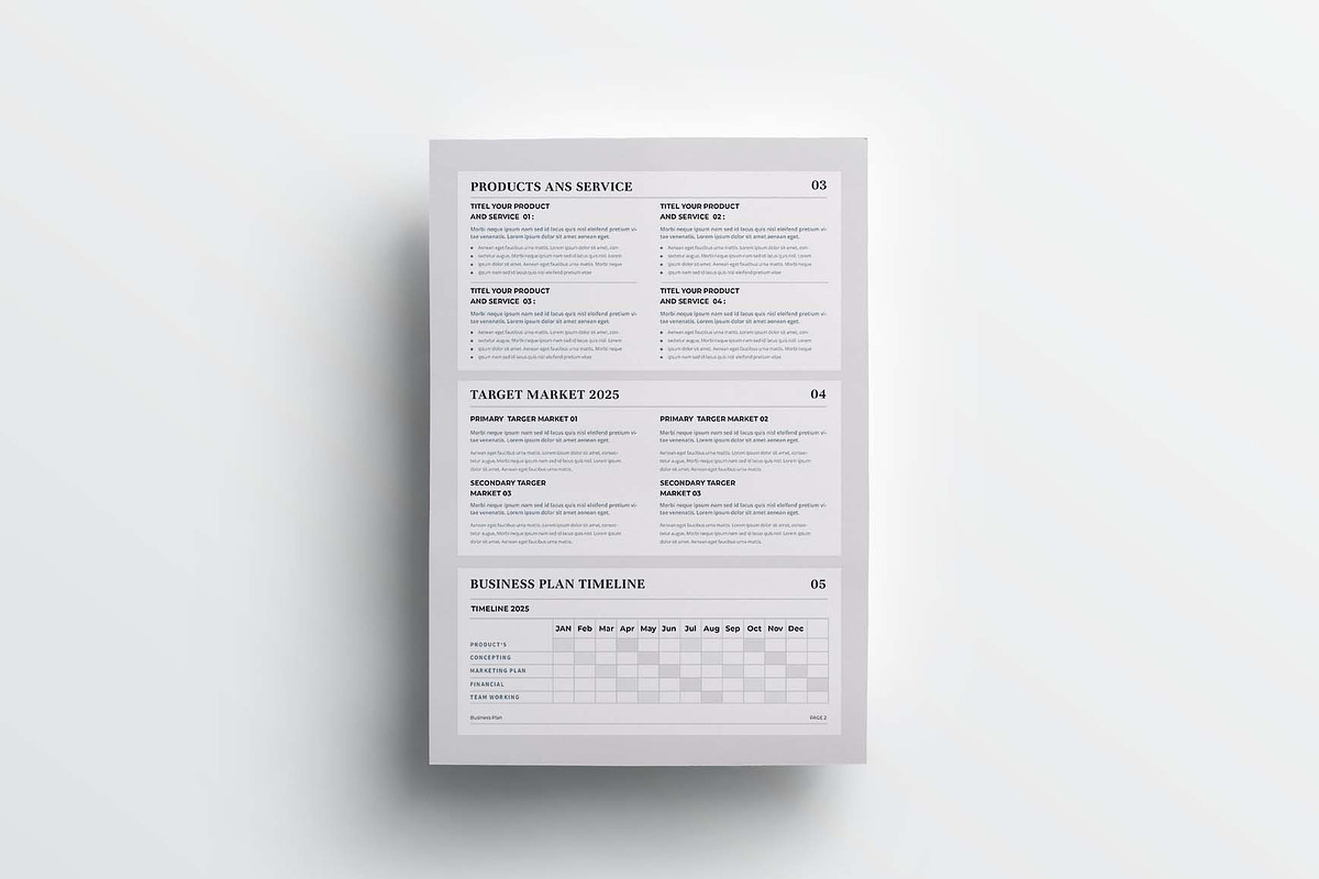 Business Plan | MS Word & Indesign, a Stationery Template by design_hut (Photo 5 of 7)