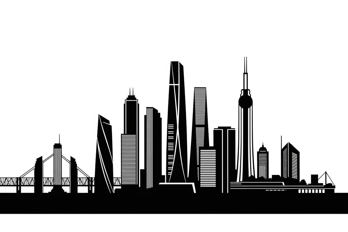 City Skyline Silhouette Bundle, an Illustration by jahid234 (Photo 7 of 41)