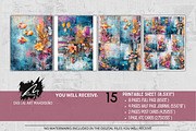 Underwater World, Mixed Media Pages, a Background Graphic by Digital Art Mahdiseño (Thumbnail 2 of 10)