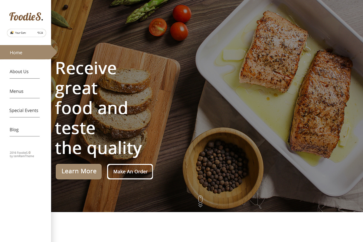 Foodies-Food&Restaurant PSD Template, a Websites & App Template by temRam (Photo 8 of 33)