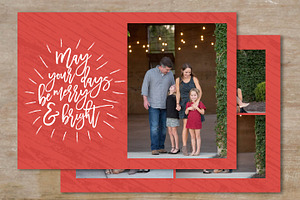Christmas Card Template, a Card Template by Sweet Little Muse
